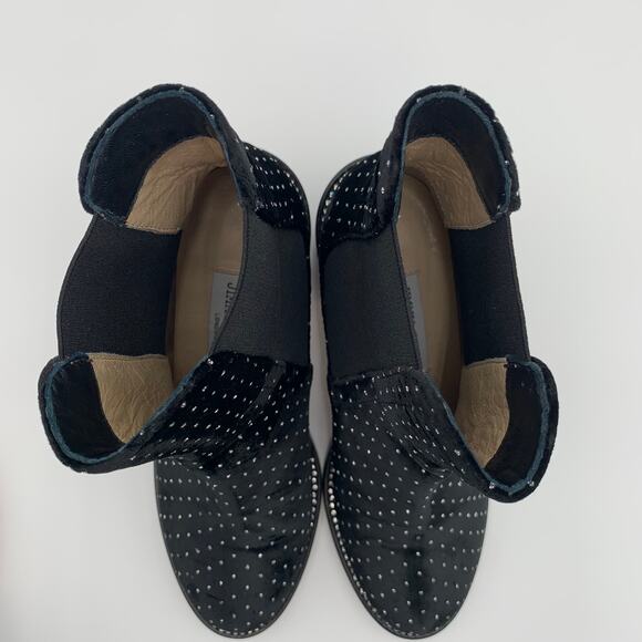 Jimmy Choo Merril Bootie Ankle Boots EU 37.5 US 7 Black Velvet Crystals Bougie - Picture 7 of 11